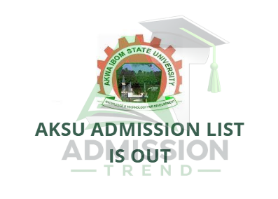 AKSU Admission List