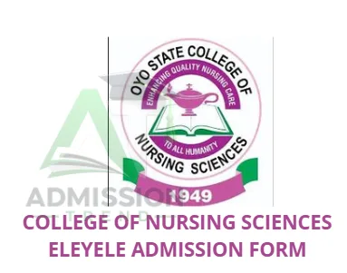 College of Nursing Sciences Eleyele Admission Form