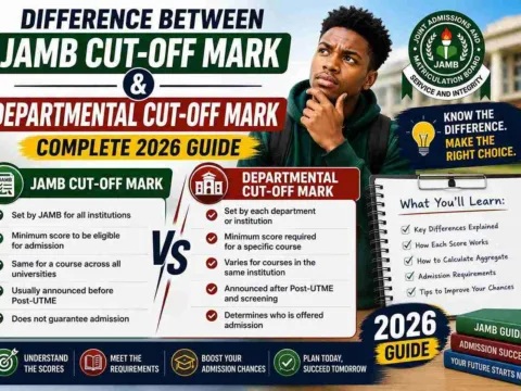 Difference Between JAMB Cut-Off Mark and Departmental Cut-Off Mark Complete 2026 Guide