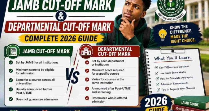 Difference Between JAMB Cut-Off Mark and Departmental Cut-Off Mark Complete 2026 Guide