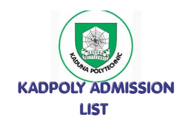 KADPOLY Admission list